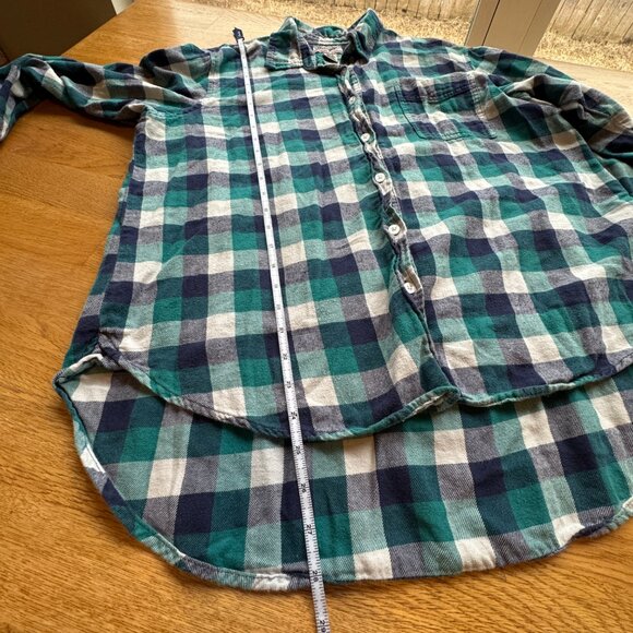 Wrangler Wrancher Shirts Plaid Button Up Top Size Large - Picture 6 of 6